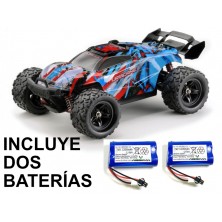 Coche teledirigido dos baterías 1/18 Truck Storm 4x4 azul RTR